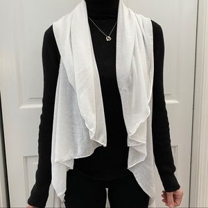 Etsy | NWOT White Drape Vest